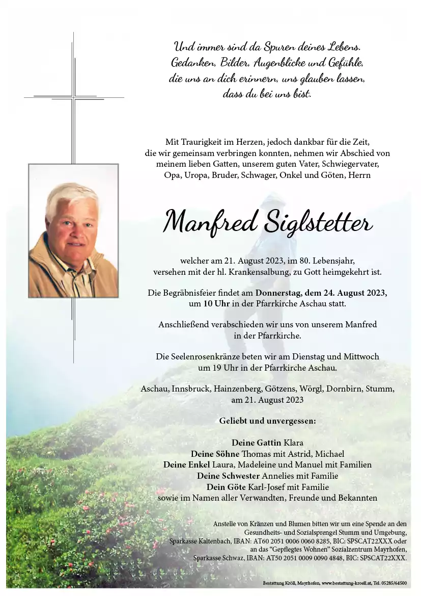 Parte von Manfred Siglstetter
